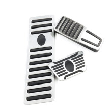 Car Footrest Pedals Gas Brake Fuel Pedal Plate Pad Stainless for Ghibli Levante Quattroporte 2014 -2017