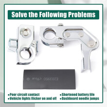 926-603 Positive and Negative Battery Terminal Set for Super Duty F-250 F-350 F-450 for Silverado 1500 2500 3500