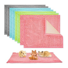 8 Pcs Guinea Pig Liner Washable Rabbit Cage Liner 20x12 Inch Guinea Pig Fleece Mats Reusable Bedding Pee Pads