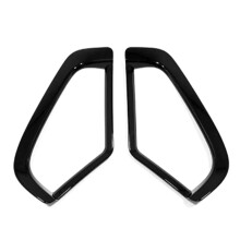Front Fog Lamp Light Car Frame Overlay Decoration Cover Trim Fit for RAV4 RAV 4 XA50 2019 - 2024 Bright Black