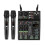 Console de Mixagem de Áudio de 4 Canais com Microfone Sem Fio USB  Reverb Microfone para DJ PC Record 1