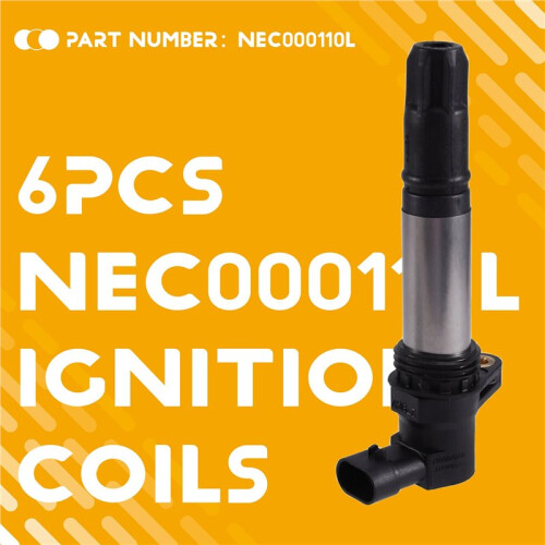 6Pcs Ignition Coils NEC000110L for  Freelander 2002-2006 2