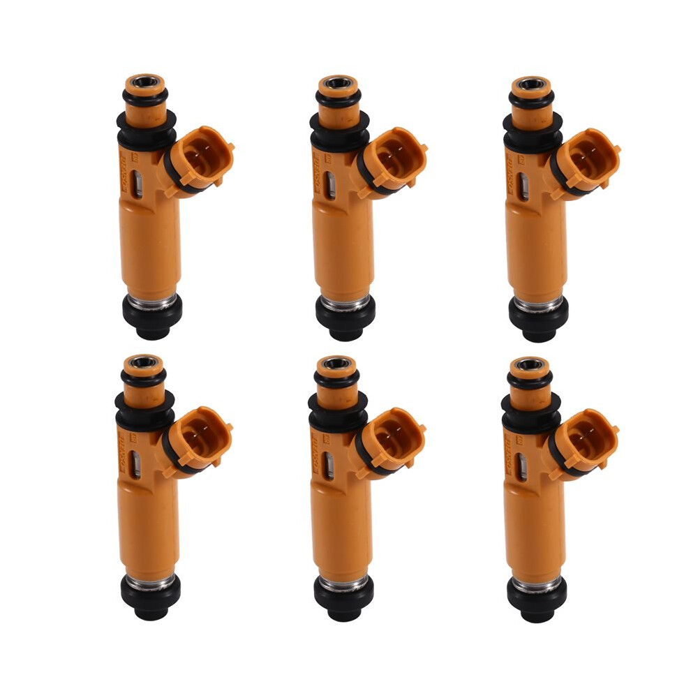 6 Pcs Fuel Injectors For Montero Sport Montero 3.5L 195500-3300 1955003300 84212300 842-12300 4711456636663