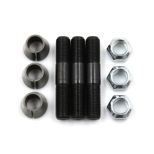 Kit de Instalação de Braço de Direção com Parafuso Prisioneiro de 3 Polegadas, Arruela Cônica e Porca para Eixo Dana 44