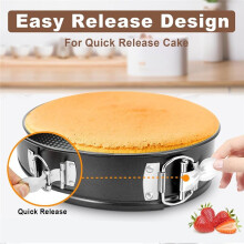 4 /7 /9 Inch Springform Pan Set of 3, Leakproof Cheesecake Pan with Protector, Nonstick Spring Form Pans for Cheesecake