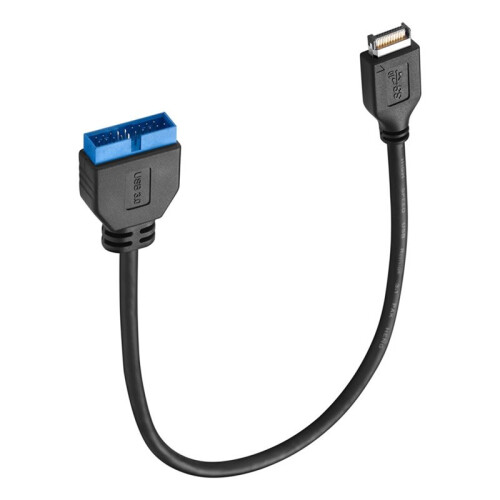 Motherboard Front Panel USB 3.1 Type-E to USB 3.0 19/20-Pin Header Adapter Cable for  Desktop Computers 20cm 1