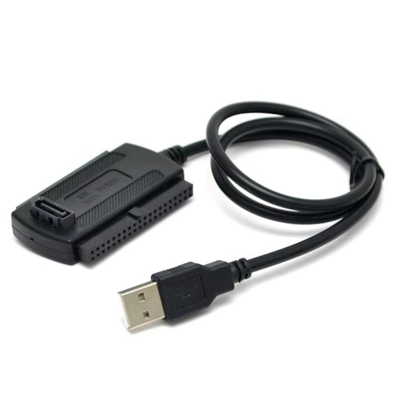 Rom Cable USB to IDE Cable 3-in-1 USB 2.0 to 2.5/3.5/5.25 Inch IDE to USB ...