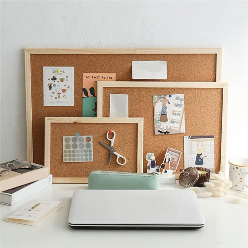 Rolo de Placa de Cortiça Autoadesiva, 3 mm de Espessura, para Paredes, 50,8 X 40,6 cm (20 X 16 Polegadas), Ideal para Escritório, Casa e Escola. 1