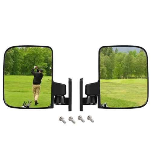 2PCS  Carts Mirrors Folding Professional Installation Universal Side Rear View Mirrors  Carts Side Mirror 1
