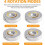 Rotating LED Display Base Colorful Light Crystal Display Base Stand,Suitable for Glass Crystal Spherical Artwork 3