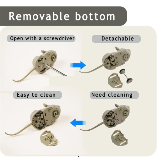 Interactive Cat Toys for Indoor Cats Remote Control Mouse Automatic Moving Cat Toy with Automatically Sense Obstacles
