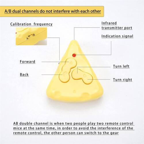 Interactive Cat Toys for Indoor Cats Remote Control Mouse Automatic Moving Cat Toy with Automatically Sense Obstacles 1