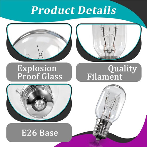 4-Pack 20W 120V Sewing Machine Light Bulbs Compatible with , Janome, Babylock - E12 Base 1