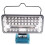 Refletor LED Portátil de 7 Polegadas para Baterias de Lítio para  de 18V, com Dois Modos de Iluminação, Luz de Emergência PD18W e Carregamento 1