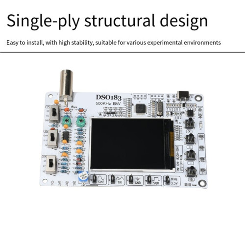 DC5V DSO183 Digital Oscilloscope DIY Loose Parts Teaching Practical Training Electronic Production Kit 2