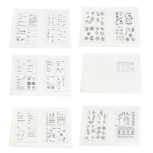 6 Pages Embroidery Stitches Book, DIY StitchesBooks, Embroidery Sewing Books, Beginner Embroidery Sewing Kit
