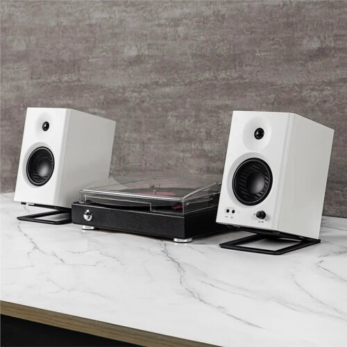 Dip Angle Desktop Computer Speakers Holder Bracket Metal Audio Stand for 3-4inch Speaker Accessories 2