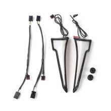 Motorcycle LED Turn Signal Light Front Fairing for  Touring CVO Electra Street Glide Ultra 2023-2025 Black & White