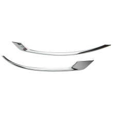 Car Chrome ABS Rear Fog Light Lamp Eyelid Cover Trim Decorative for  XC60 2018