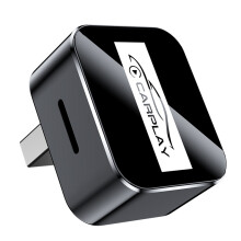 2in1 CarPlay for Android Auto Adapter Wired to Wireless CarPlay for Car Stereo with USB Plug and