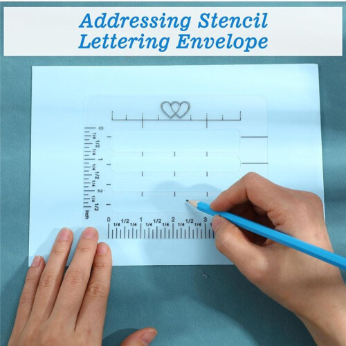 6Pcs Straight  Stencil Template for Journaling,Stencils for Journaling Spacing  Lettering Guide,Planner Stencils 1