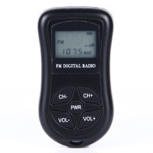 -FM-Stereoradio, Tragbarer Digitaler DSP-Empfänger mit LCD-Bildschirm und Trageband, 60-108 MHz Empfangsfrequenz