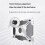 Wall Mount Tablet Enclosure Adjustable Tablet Holder Tablet Bracket Wall Hanging or Desktop Stand Holder UTC-10 White 5