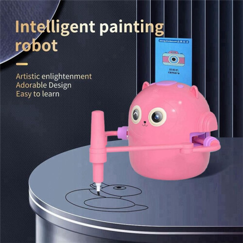 Interactive Educational Drawing Robot, 100 Drawing Cards,Intelligent Drawing Robot, Early Educational Drawing Robot 2