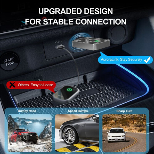 2 in 1 Wireless Carplay Adapter Car Electronics for Car Android Auto  Carplay Convert Wired to Wireless Carplay 1