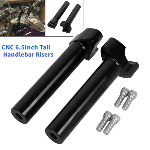 Elevadores de Guidão CNC de 6,5 Polegadas de Altura para A Maioria Dos Modelos para  Dyna para  com Guidão de 1 Polegada (no Centro) e 2