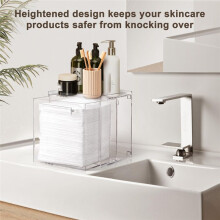 Scatola Porta Salviette Monouso per il Viso - Contenitore In Acrilico Compatibile con Clean Skin Club Clean Towel XL