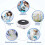 Magnetic Stirrer  Lab Stir Mixer Portable Stirrer Plate 2L for Laboratory Projects US Plug 4