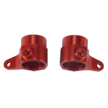 Metal Upgraded Parts Steering Cup Swing Arm Plate Set for P929 P939 K969 K979 K989 K999 1/28 RC Car,Red
