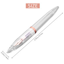 0.5mm Nib Fountain Pen with Eyedropper High Capacity Transparent Pens Office School Supplies for Student Writing Gifts Stationery Rose Gold