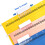 120 Sets File Document Tabs 2 Inch Hanging Folder Tabs and Multicolor Inserts for Quick Identification of Hanging Files 5