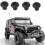 Dadi per Cerniere per Porte nel Metallo 6511744AA per Accessori Auto   JK 2007-2017, 4 Pezzi 2