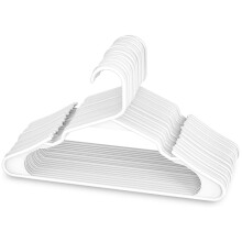 BiałE Plastikowe Wieszaki, Plastikowe Wieszaki na Ubrania Doskonały do Codziennego UżYtku Standardowego, Wieszaki na Ubrania (BiałE, 20 Szt.)