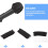 200 Pezzi di Cover per Microfono Usa e Getta Nere Cover per Microfono Antispruzzo Karaoke Accessori Antipolvere 3