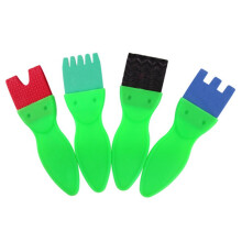 47 Pcs Children Sponge Painting Brushes Set Paint Apron Toys Crafts Kits Toddler Painting Tools