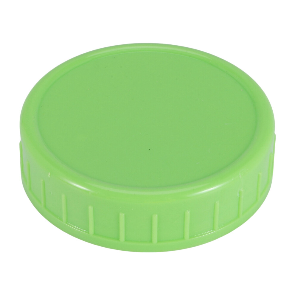 18Pcs Plastic Regular Mouth Jar Lids For Kerr And More With Rings - Colored Plastic Storage Cap 4711672682024