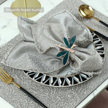 6 Pcs Dragonfly Napkin Ring,Napkin Ring for Wedding,Dining Table,Party,Daily Use,Christmas,Thanksgiving,Table Decor,Etc
