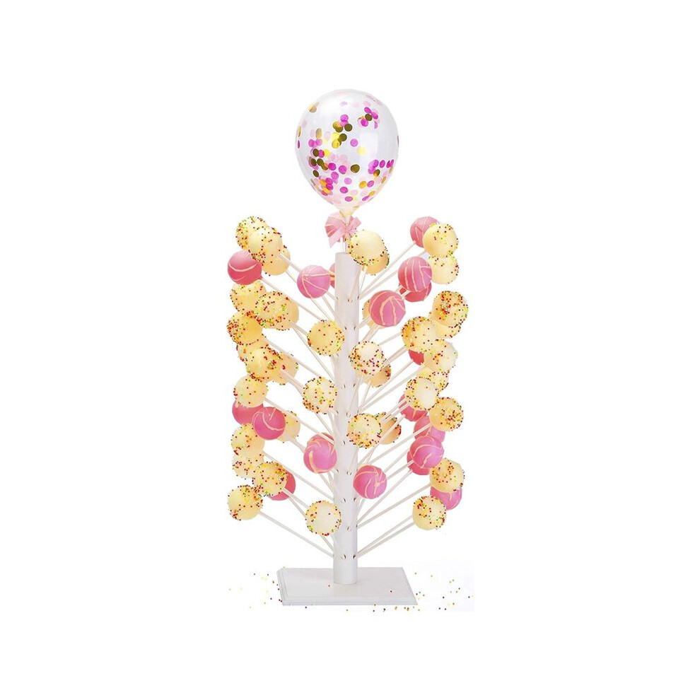 Wood Cake Lollipop Stand 60 Hole Wooden Lollipop Candy Display, Decorative Dessert Stand Sturdy And Easy To Assemble Tauoh