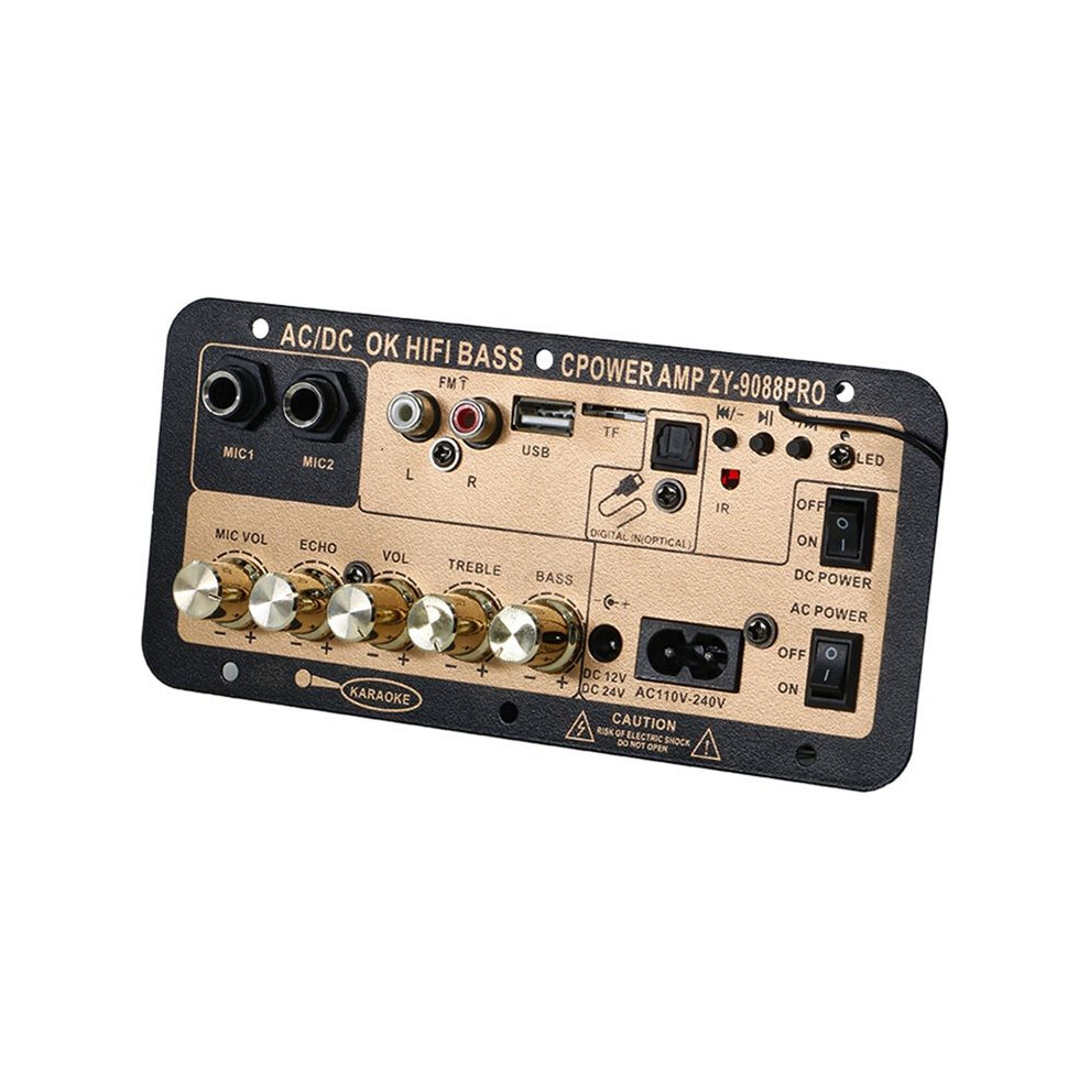 5.0 Amplifier Board With Optical Audio Amp Usb Fm Radio Tf Player Diy Audio Subwoofer For Karaoke Home Eu Plug 4713184317883