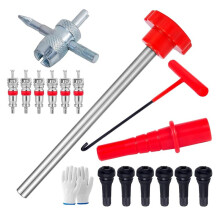 Quick Change Tire Valve Tool Kit, Tire Valve Stem Core Quick Change Tool Kit, Replace Car, ATV, Truck, Motorcycle, Etc,B