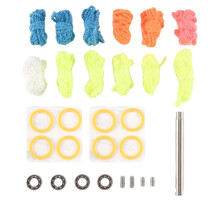 Kit Cuscinetti Yoyo, 12 Corde Yoyo, 8 Cuscinetti In Silicone, 2 Cuscinetti Non Reattivi A 10 Sfere, 2 Cuscinetti Reattivi A C Stretto, Asse 4 Yoyo