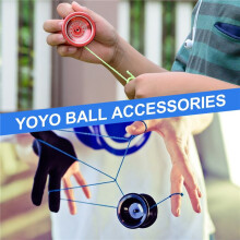 Yoyo Bearing Kit,12 Yoyo Strings,8 Silicone Pads,2 10 Unresponsive Bearing,2 Narrow C Responsive Bearing,4Yoyo Axle