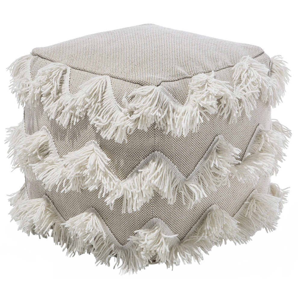 Pouffe NASHIK Cotton Beige
