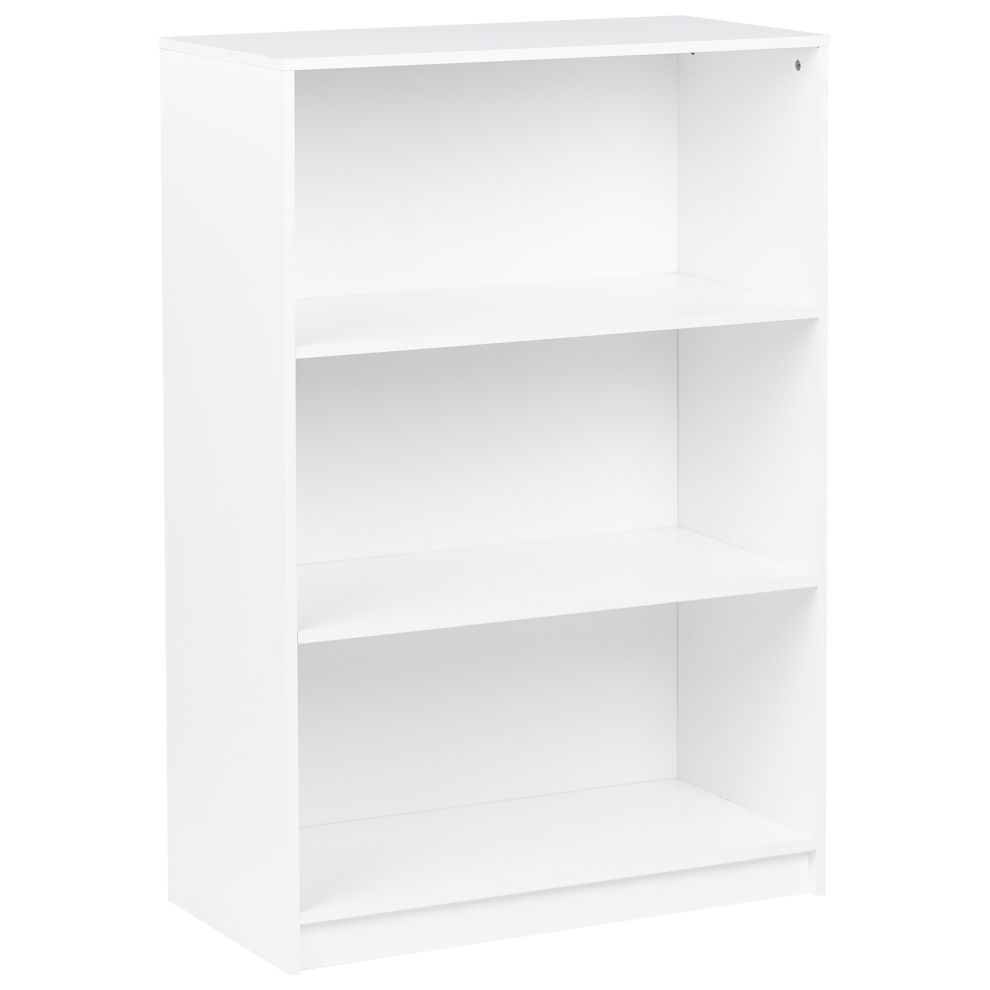 New Beliani 3 Tier Bookcase Zehna 117 Cm White