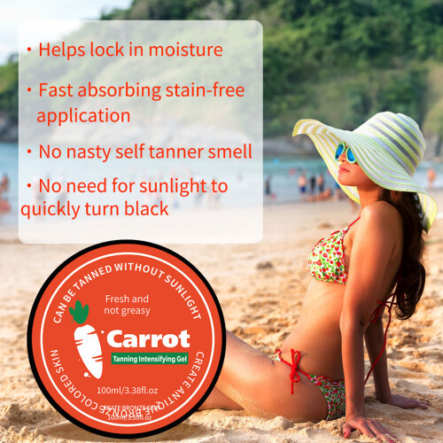 Gel Abbronzante Carrot Black 100ml Bronzo a lunga durata 2