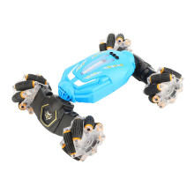 Voiture RC cascade 14500 500 mAh bleu 360 2,4 GHz 4WD